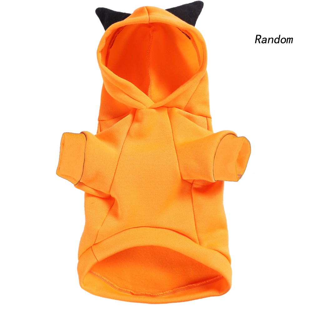 Áo Hoodie Họa Tiết Bí Ngô Halloween Cho Thú Cưng