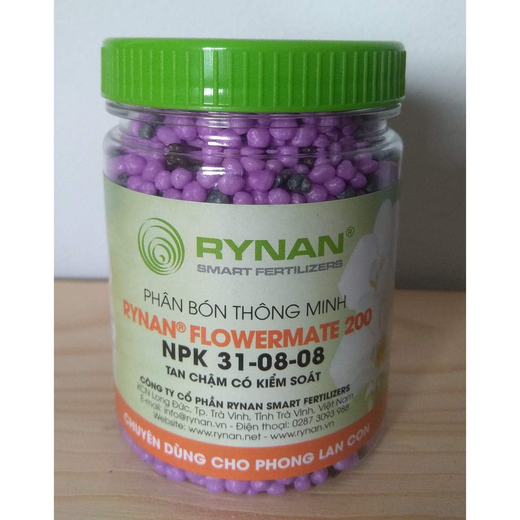 Phân bón thông minh Rynan FLowermate 200 ( NPK 31-08-08) - chai 150g