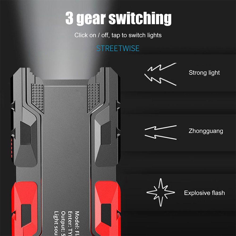 PVN49362 Đèn Pin Cầm Tay 2 Bóng Led Siêu Sáng Chống Nước Sạc USB Dùng Khi Đi Du Lịch Giá Rẻ