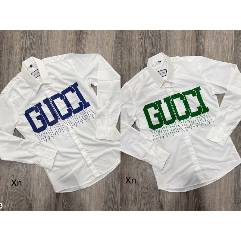 Áo Sơ Mi Nam GC Hoạ Tiết In Màu Siêu Hot - Sơ Mi Nam GC In Cao Cấp