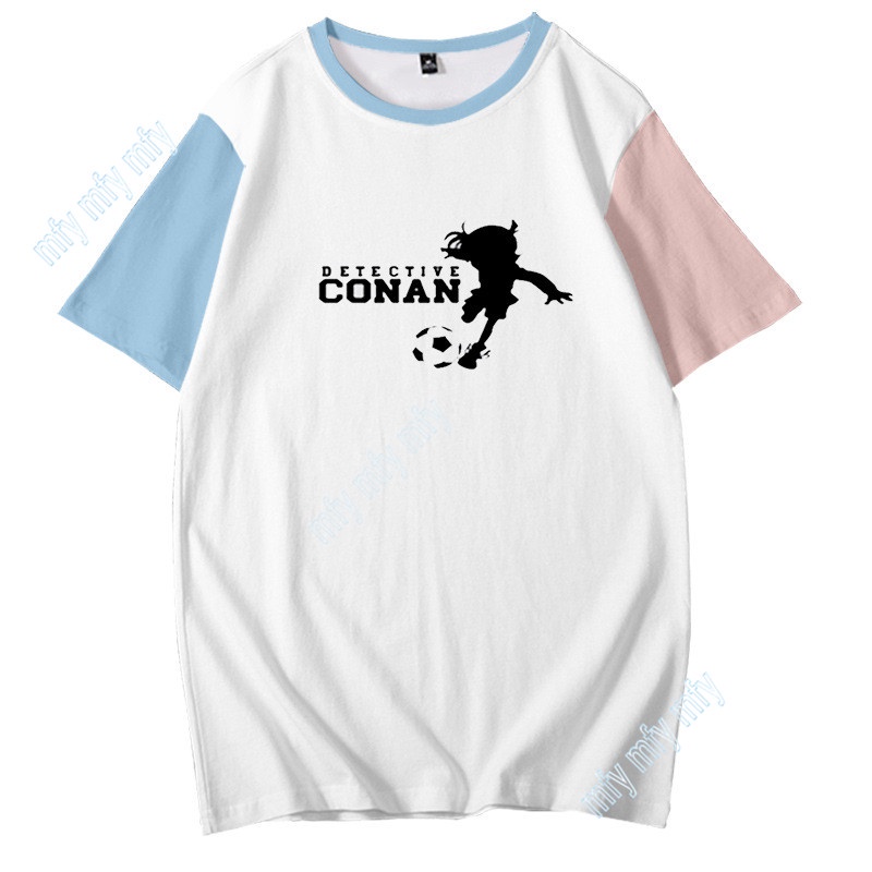 Áo Thun Tay Ngắn In Hình Thám Tử Conan Thời Trang Mùa Hè Cho Bé
