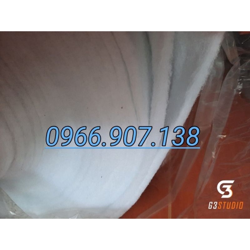 4 m2 Bông lọc nước bể cá, hồ cá, hồ thủy sinh & Bông gòn lọc nước sinh hoạt dày 5mm - Bông ép nhiệt loại 1