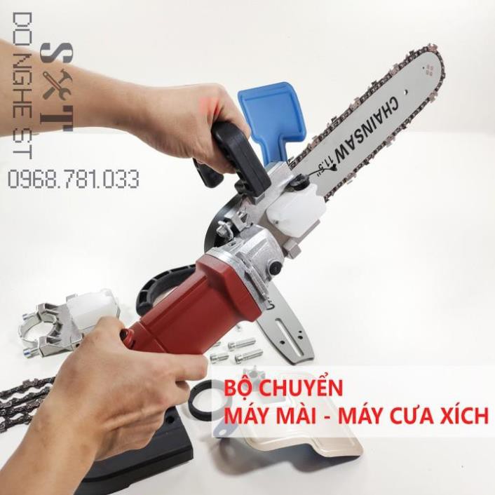 Bộ chuyển máy mài thành máy cưa xích - bản dày