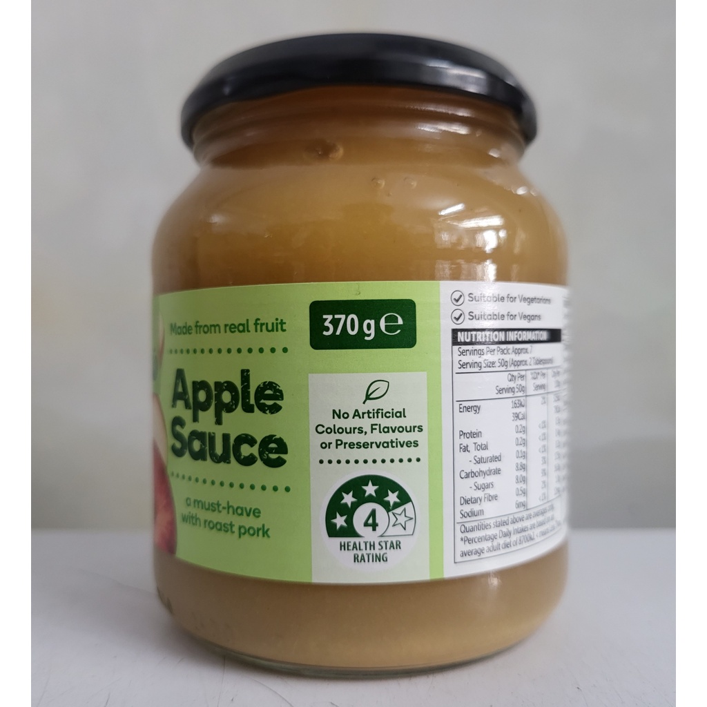 [Lọ 370g] XỐT TÁO [Belgium] WOOLWORTHS Apple Sauce (atv)