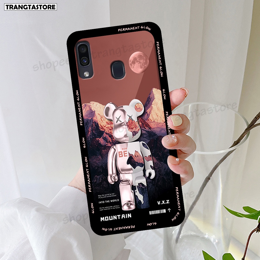 Ốp lưng Samsung A20 - A30 - M20 in hình gấu Bearbrick,Mountain,xanh,đen,đỏ giá rẻ