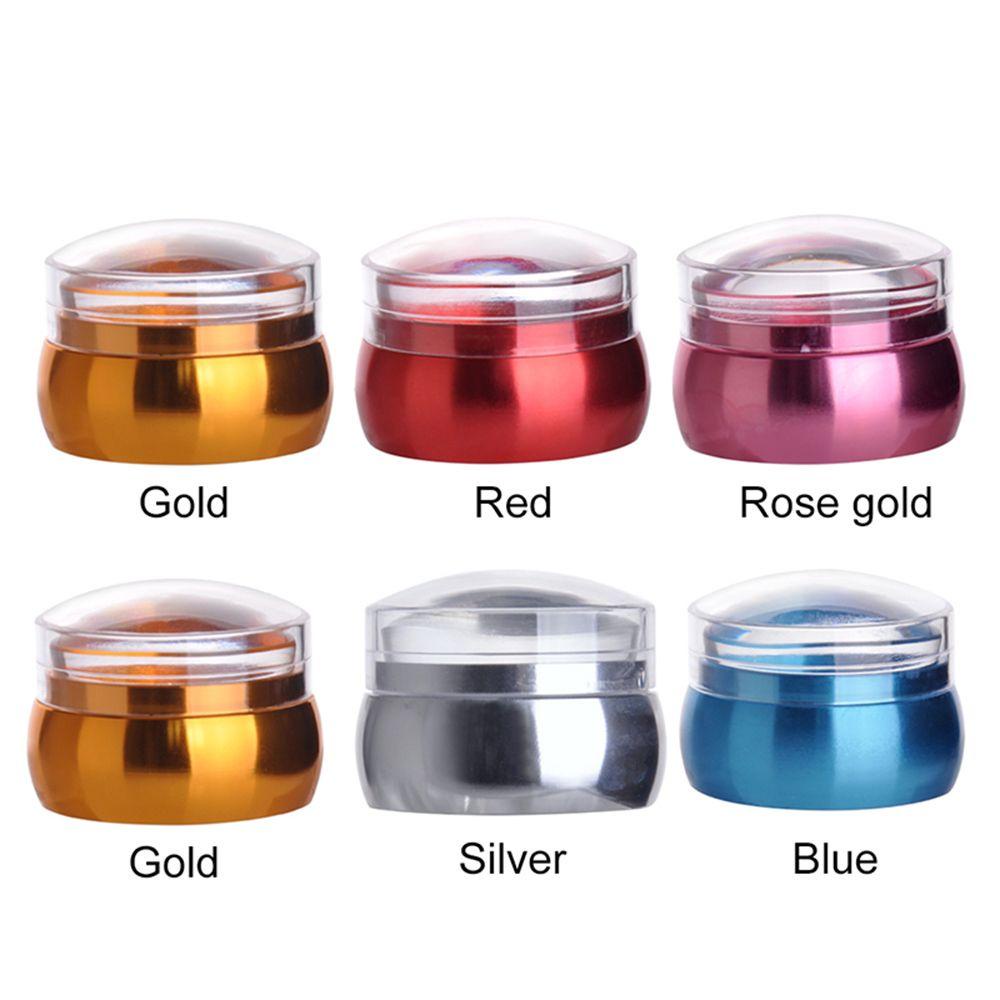 Bộ Dụng Cụ Trang Trí Móng Tay Nghệ Thuật Bằng Silicone Tay Cầm Kim Loại Dành Cho Nữ