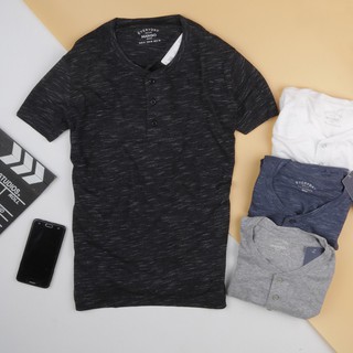 áo phông nam henley form slimfit