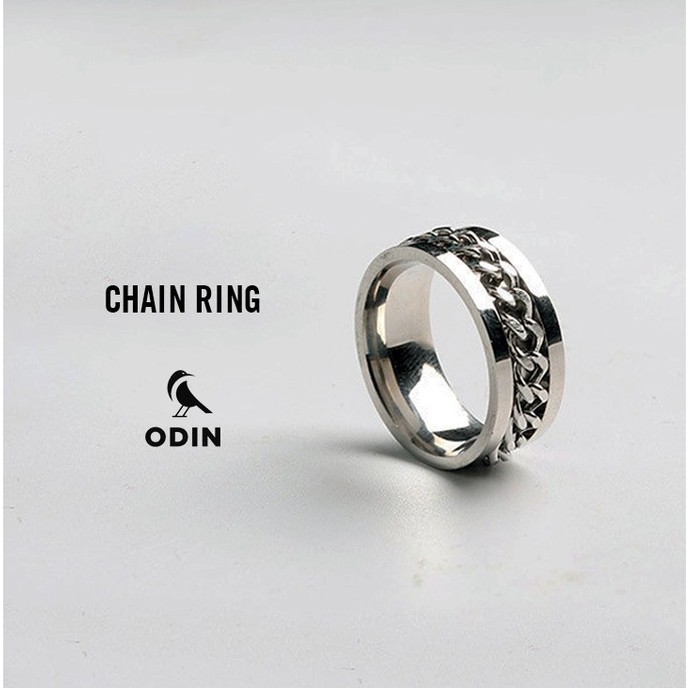 Vòng tay Chain Cuban 9mm - Thép Titan 316L - Tặng kèm nhẫn Titan ODINUnisexSteel