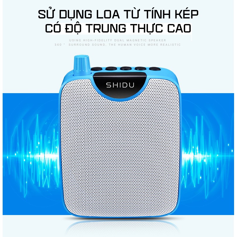 Máy Trợ Giảng Không Dây Shidu SD-M500 UHF - Hàng Chính Hãng