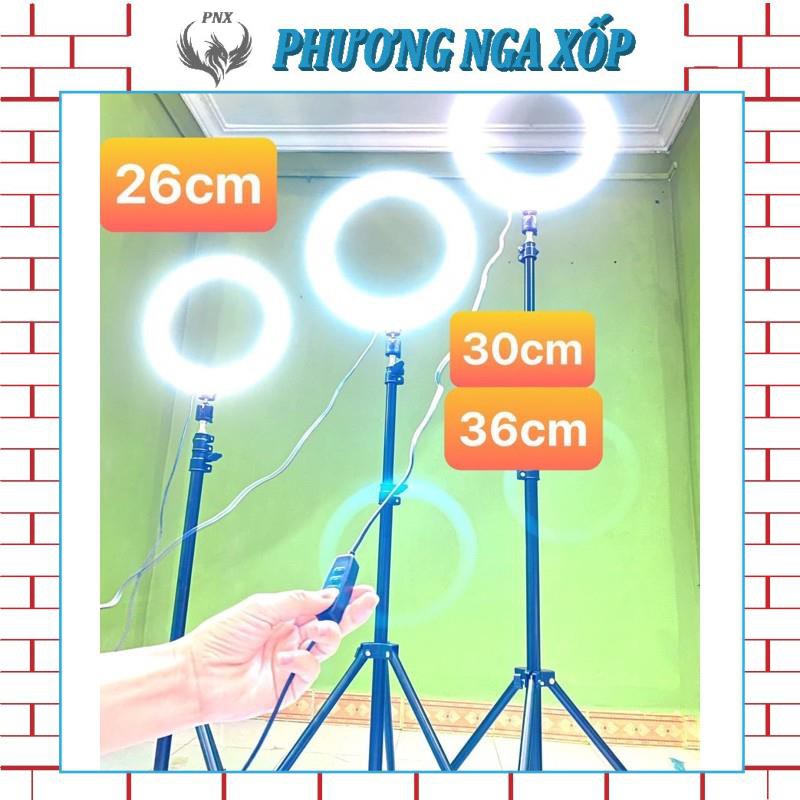 Đèn Livestream 26 30 33 36cm kèm chân đỡ đèn bằng sắt dài 2m1 nhập khẩu mới 100%