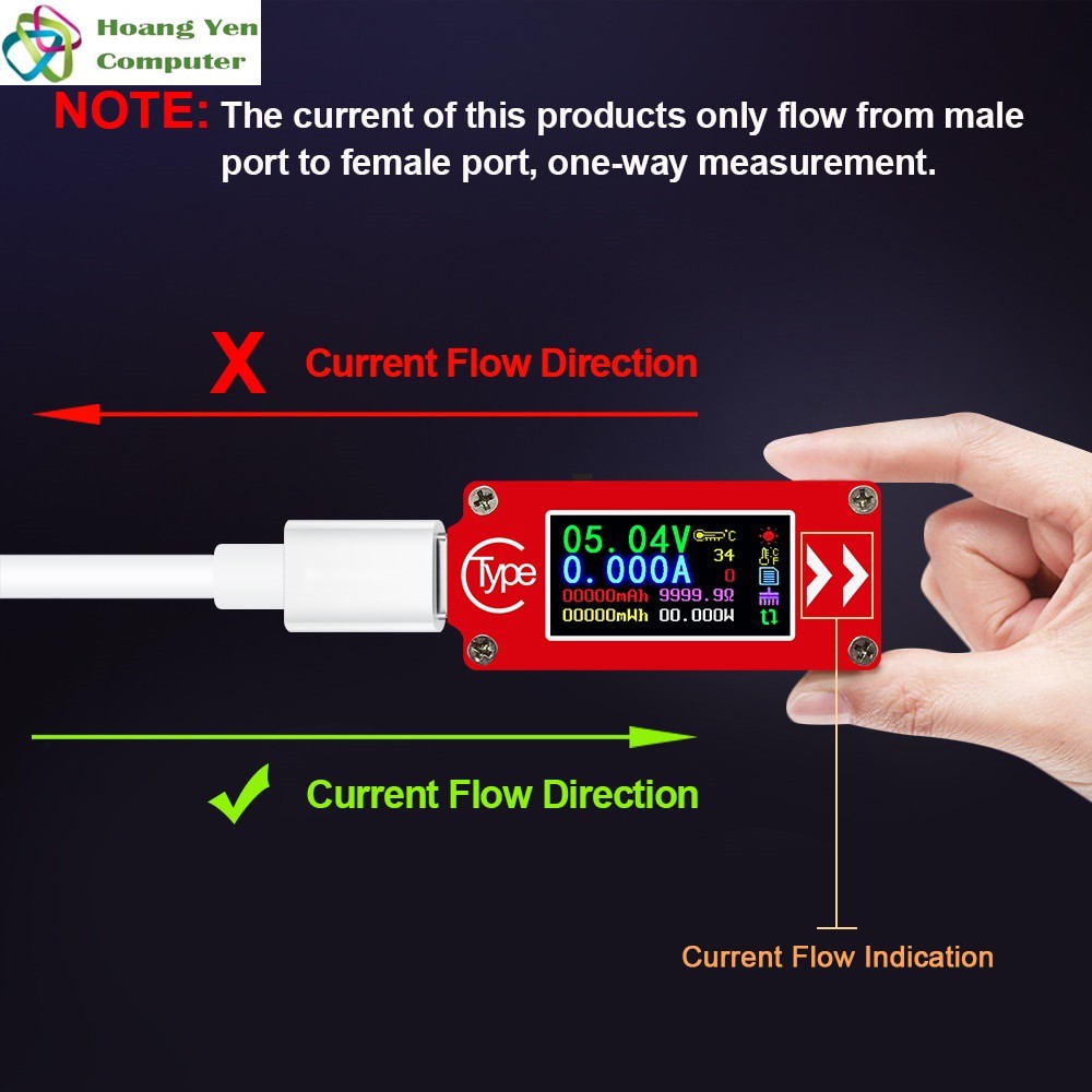 Usb Tester Type C - Thiết Bị Đo Dòng Điện Đầu TYPE C RuiDeng TC64 Màn Hình Led Màu Hiển Thị - BH 3 Tháng 1 Đổi 1