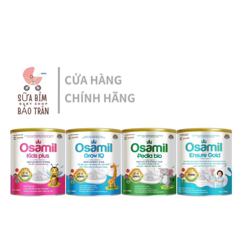 Sữa bột osamil kid plus 900g