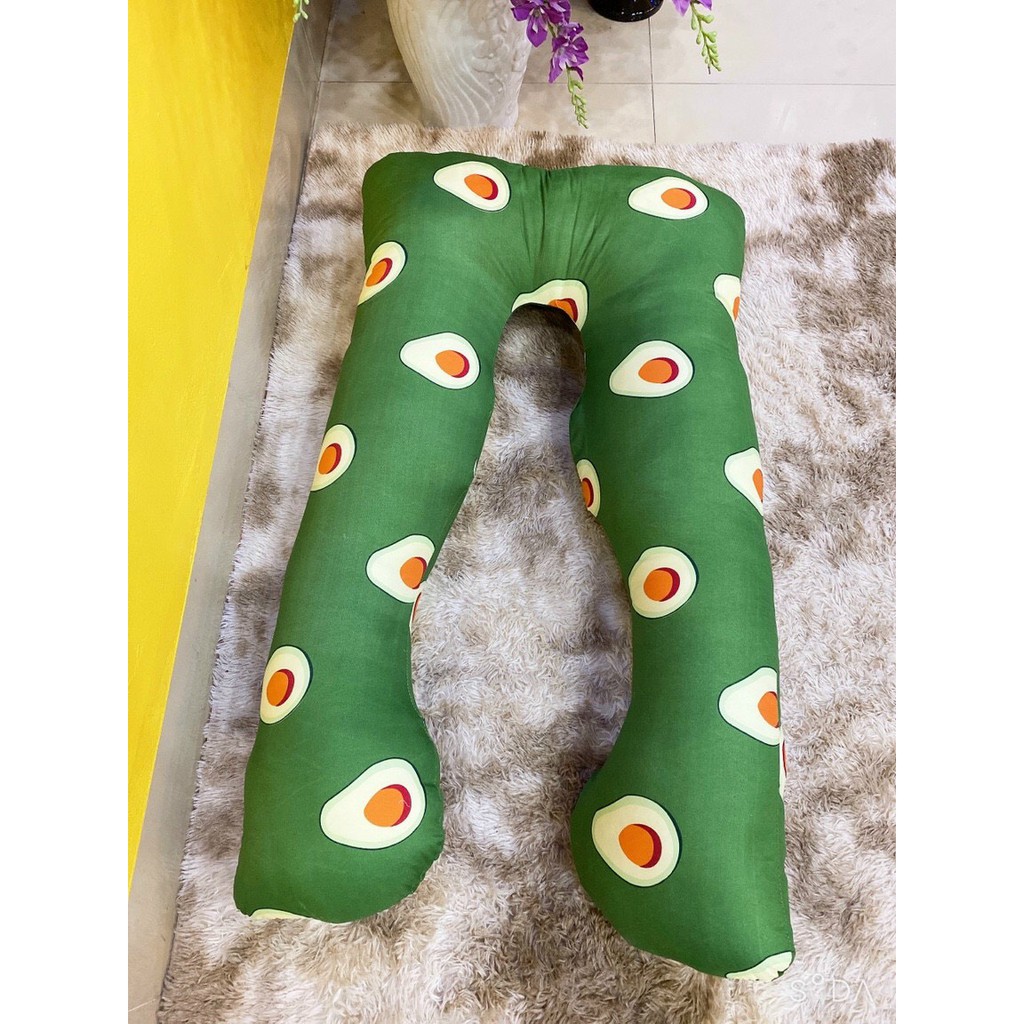 Gối bầu chữ U M2T bedding vải cotton lõi bông tinh khiết kháng khuẩn ( giá sỉ giảm mạnh)