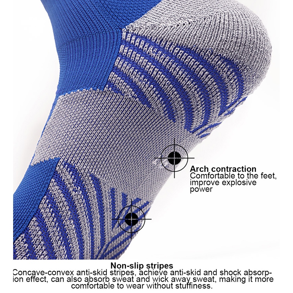 One Đôi Vớ Đá Bóng Dày Cổ Vừa Chống Trượt Thoáng Khí Cho Người Lớn