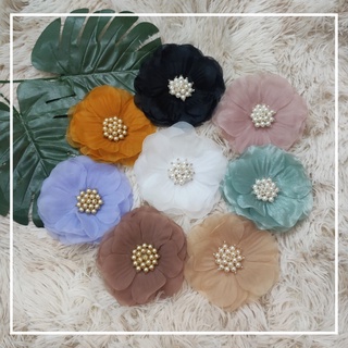 Bông cài áo - trâm cài áo Hoa vải cài áo cao cấp hàng handmade siêu đẹp