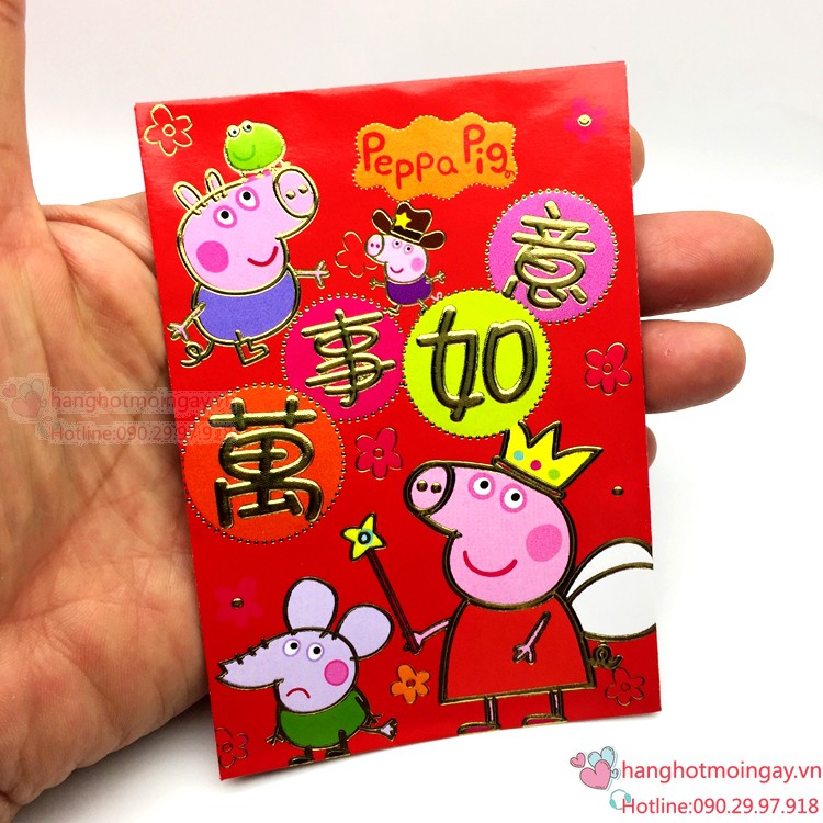 combo 6 bao lì xì Peppa Pig LX48