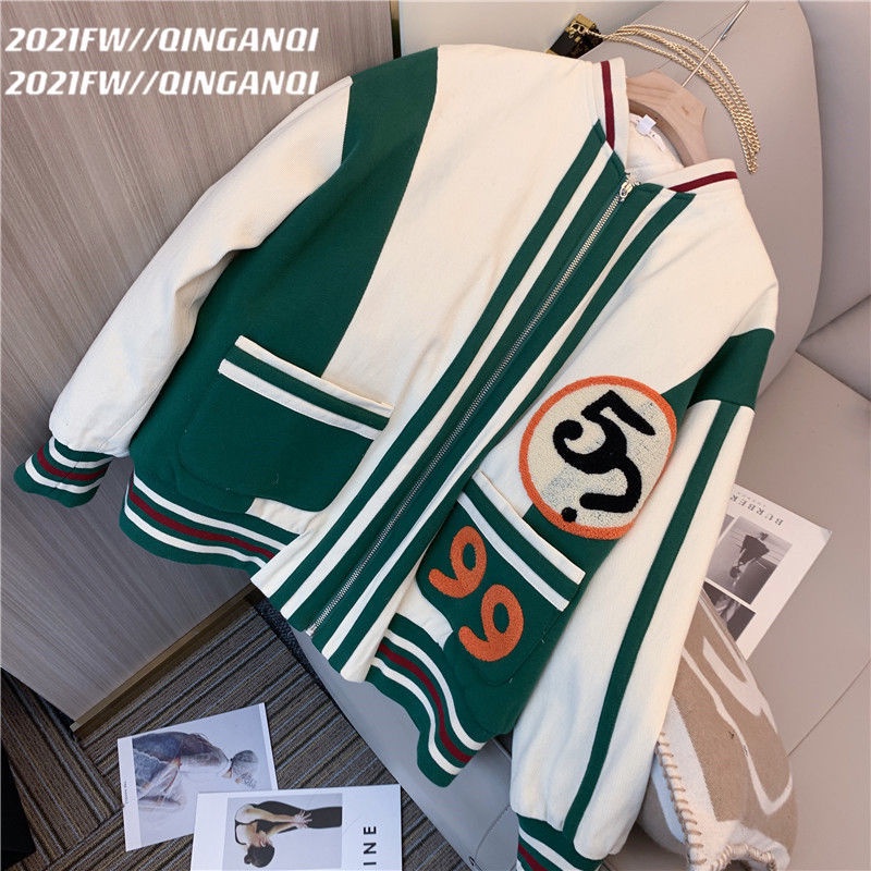 Áo Khoác Bóng Chày Phong Cách Retro Mỹ Thời Trang Xuân Thu 2022 Mới Cho Nam Nữ