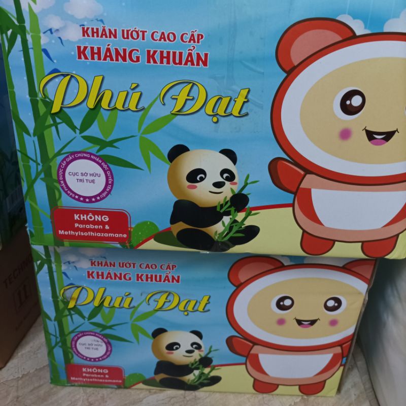 Khăn ướt Phú Đạt hình gấu gói 120 tờ