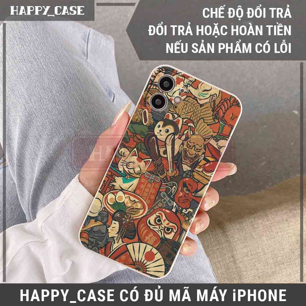 Ốp iPhone NB197 Hình Tranh Nhật Bản Chống Sốc iPhone Happy Case