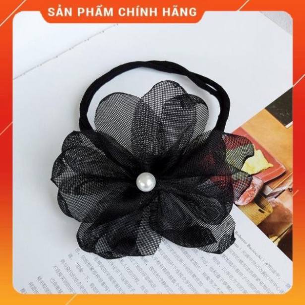Dụng Cụ Búi Tóc Có Hoa Vải--Thanh Búi Tóc Mẫu Mới Sang Chảng