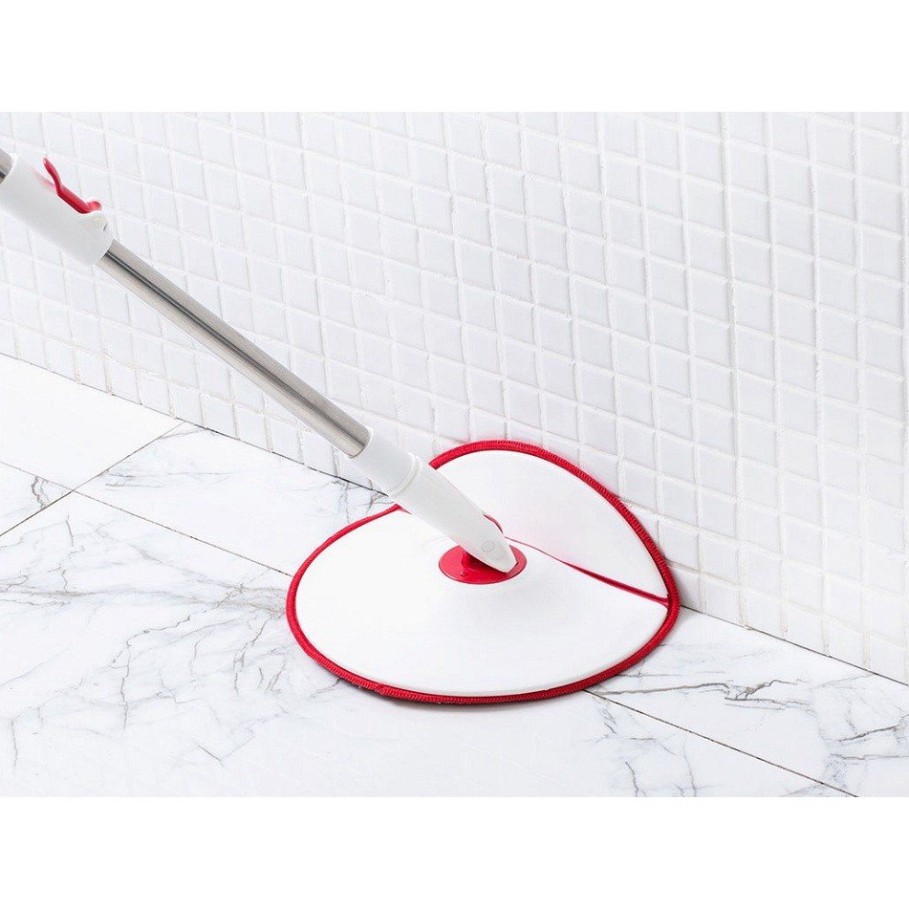 Bộ cây lau nhà thông minh XIAOMI Yijie Rotary Mop Set YD-02 Red Gray Cloth -Chính hãng