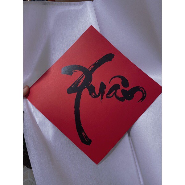 Chữ Tết, chữ Xuân Thư pháp trang trí Tết, derco cực sang và đẹp
