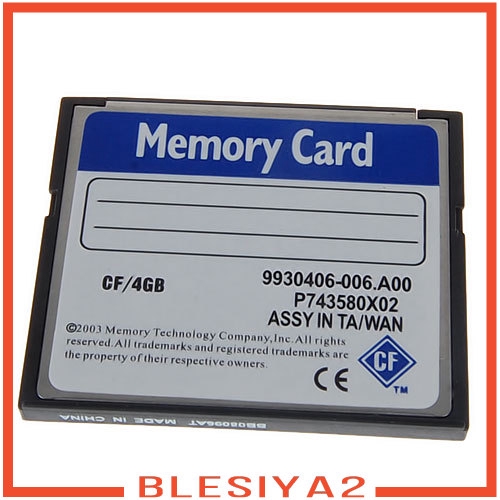 4GB CF Digital Memory Card for Cameras Cellphones GPS MP3 and PDAS