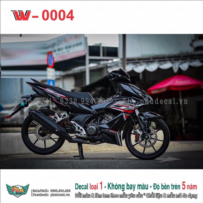 Tem rời Winner X đen đỏ Cover 2022