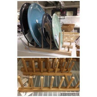 Kệ để đĩa bằng gỗ ostbit ikea