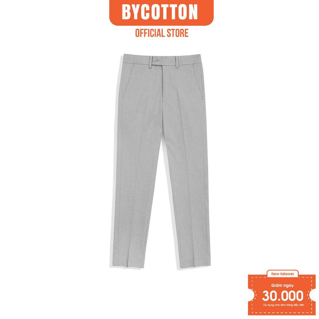 Quần Tây Dài Nam Màu Đen BY COTTON LIGHT GREY TROUSERS