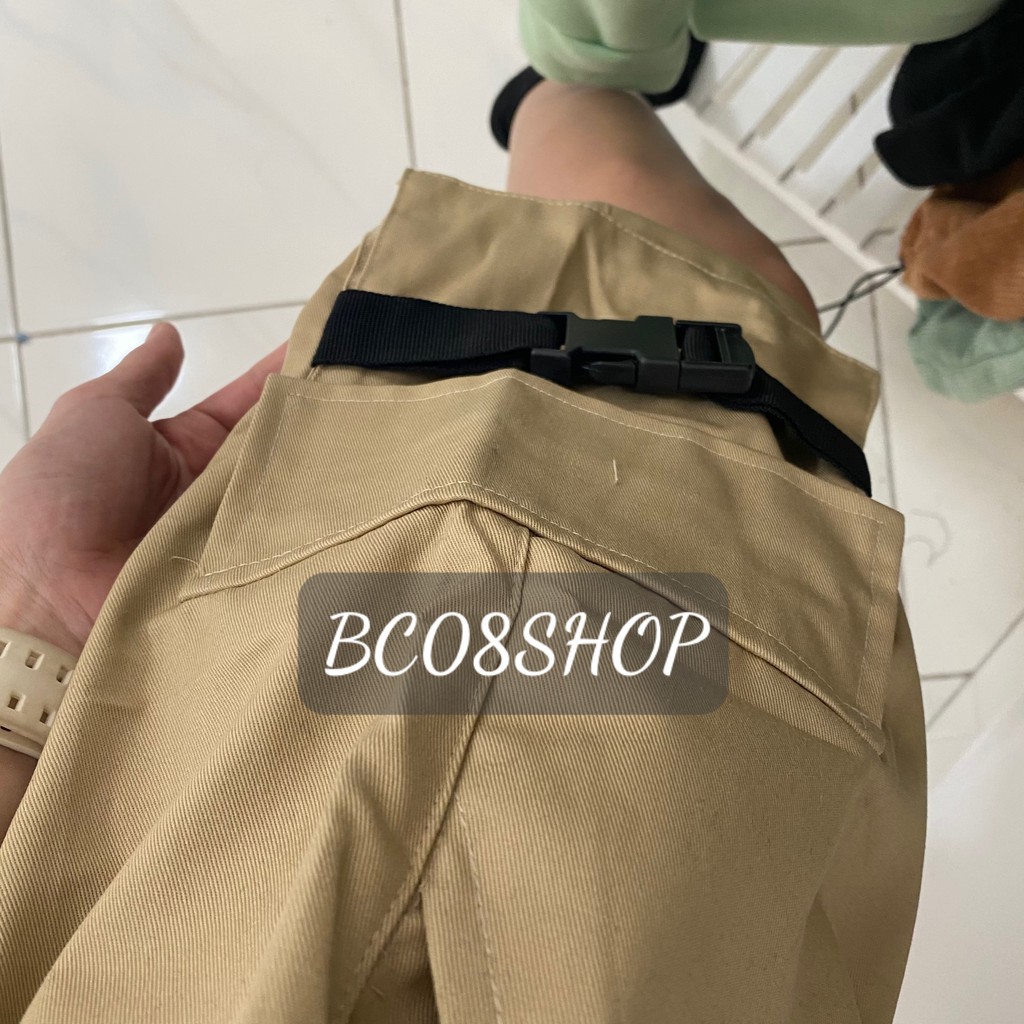Quần Short Ngố Unisex chất vải kaki 2 màu Đen Be BC079 | BigBuy360 - bigbuy360.vn