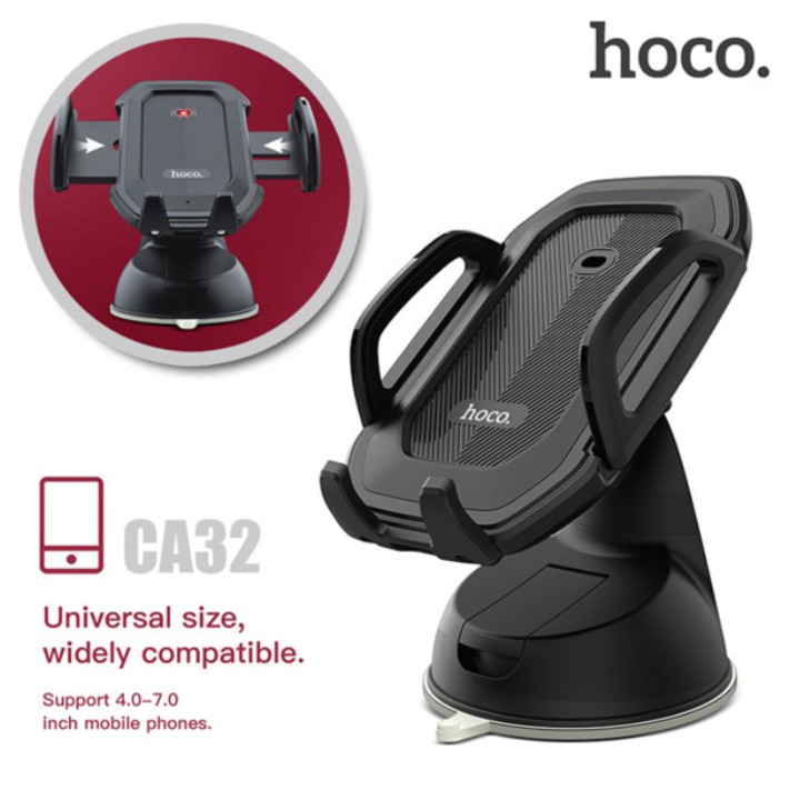 Giá đỡ điện thoại tích hợp cảm biến khóa tự động gắn taplo ô tô nhãn hiệu Hoco CA32 - Hàng chính hãng | WebRaoVat - webraovat.net.vn