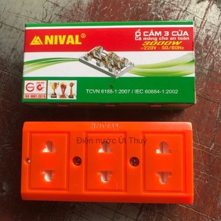Ổ cắm điện có màn che 3000W Nival