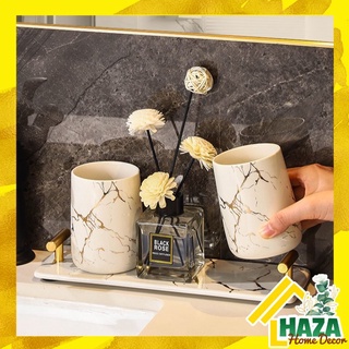 Khay cốc gốm sứ kèm cốc nước đánh răng cao cấp, lọ đựng sữa tắm, dầu gội