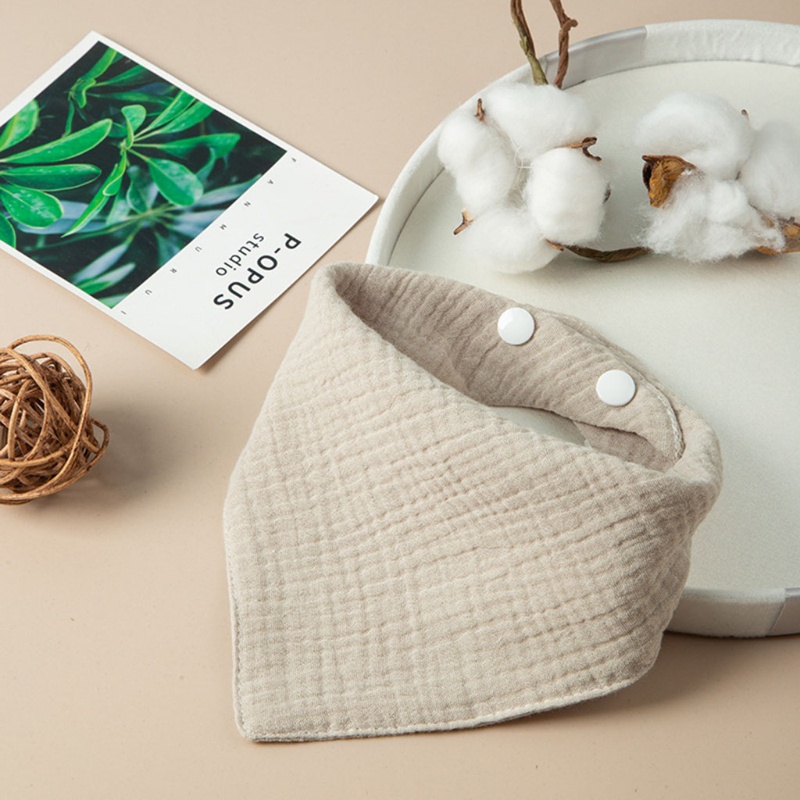Yếm Ăn Cotton Mềm Mại Hình Tam Giác Xinh Xắn Cho Bé