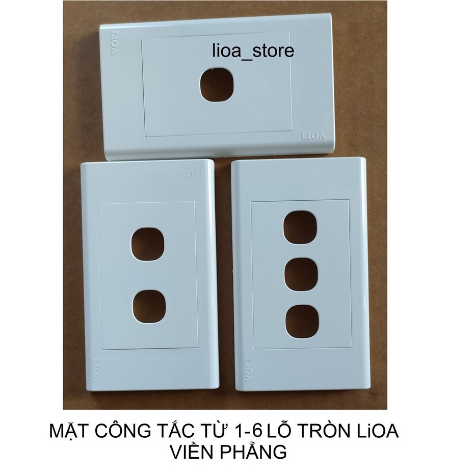 MẶT CÔNG TẮC TỪ 1-3 LỖ TRÒN LiOA.