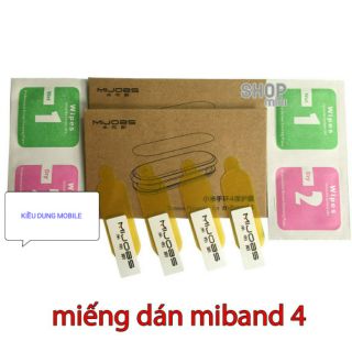Combo 5 Miếng dán màn hình cho Miband4 bộ 2 miếng