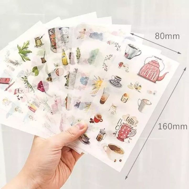 Combo 6 Miếng Dán Trang Trí Sticker Trang Trí Sticker Ngộ Nghĩnh Phong Cách Hàn Quốc Dễ Thương Nhiều Mẫu Cho Bé