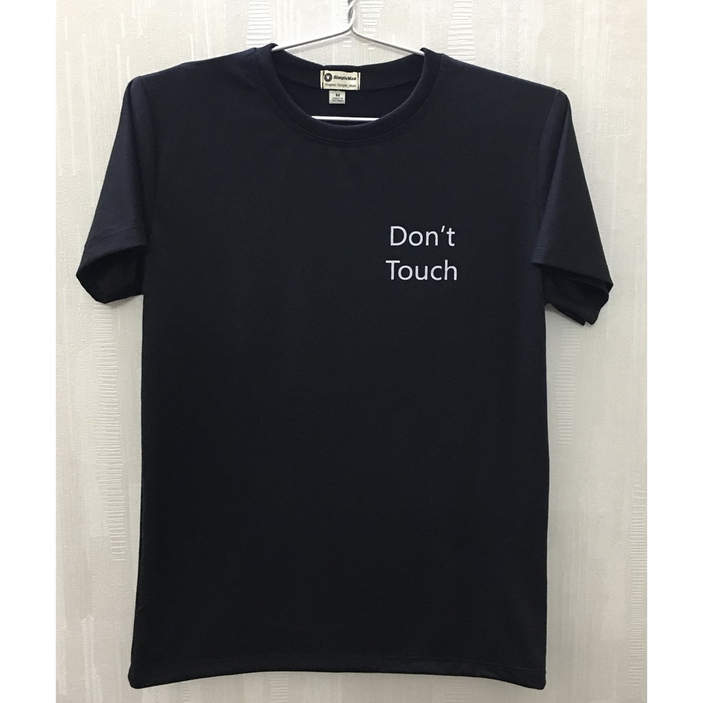 Áo thun đen in chữ Don't touch - Simpleman | BigBuy360 - bigbuy360.vn