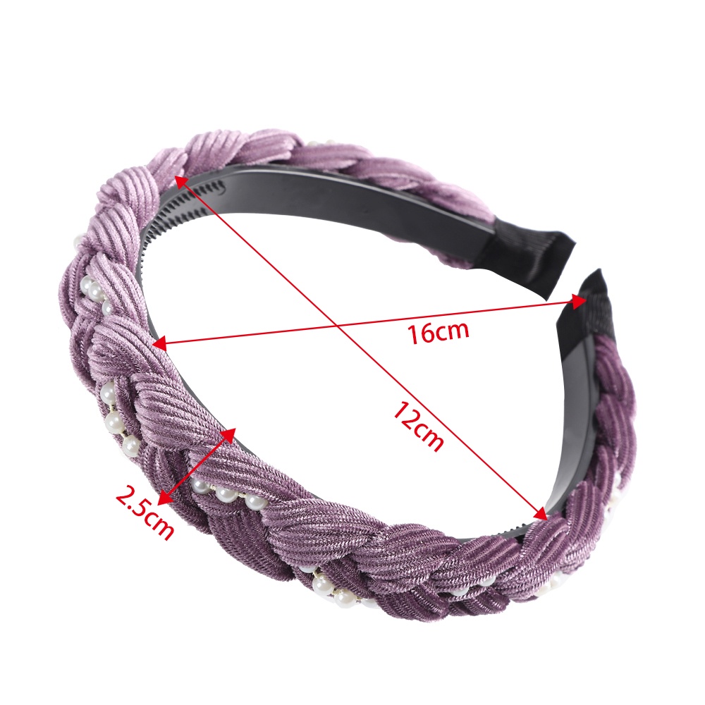 Haimeikang Phụ kiện tóc thời trang cho nữ Mũ cài tóc bện ngọc trai