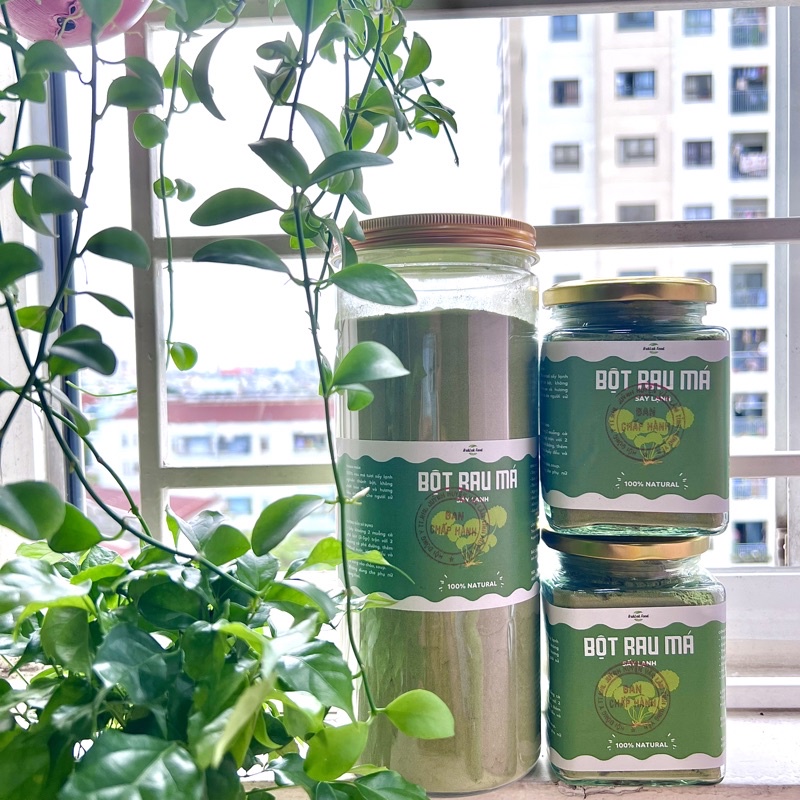 Bột rau má sấy lạnh nguyên chất