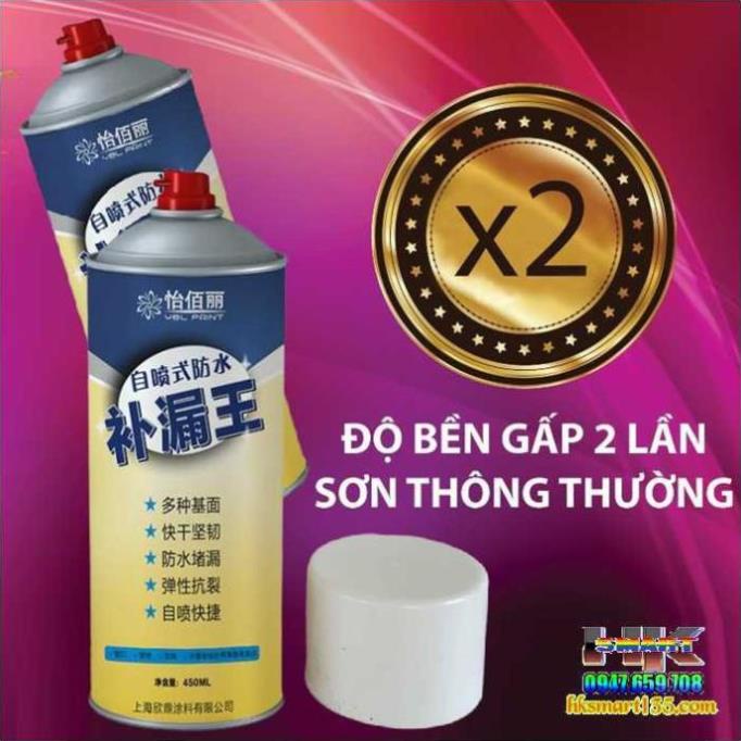 Bình Xịt Chống Thấm Chống Dột Công Nghệ Nano Bảo Vệ Mái Nhà, Tường Và Ống Nước 450ml