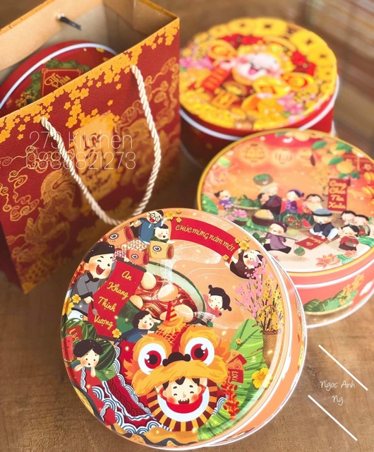 Hộp Thiếc Tết 2020 - [TẶNG TÚI QUÀ BIẾU] | BigBuy360 - bigbuy360.vn