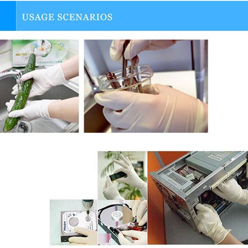 100 Găng Tay Cao Su Y Tế Dùng Trong Nhà Hàng Khách Sạn