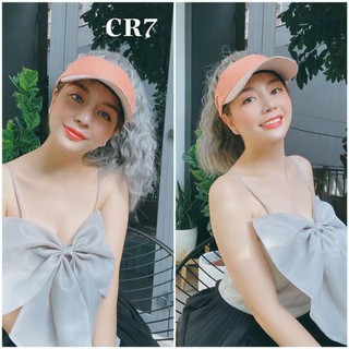 tóc giả dín mũ cột xù mới