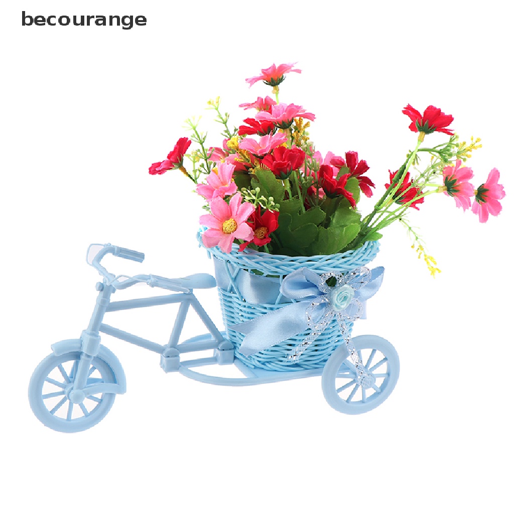 Giỏ hoa hình xe đạp ba bánh độc đáo dùng trang trí