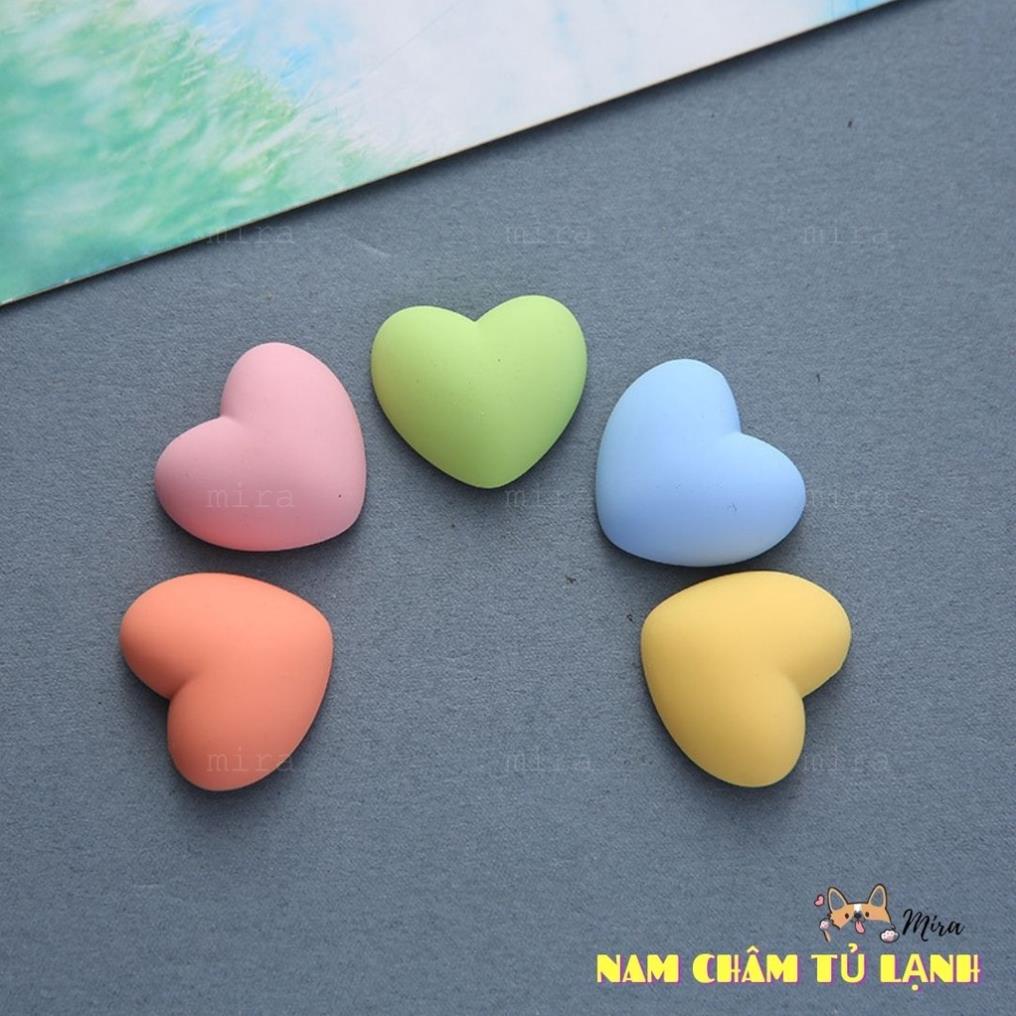 Nam Châm Tủ Lạnh 3D Hình Trái Tim Màu Love Trang Trí Bàn Học, Bàn Làm Việc, Đính Note MIRA-3D68004