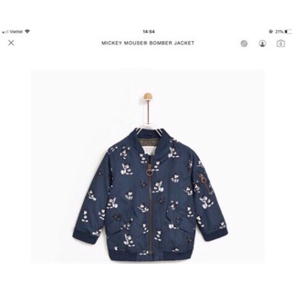 Bomber Jacket Zara áo khoác bé trai