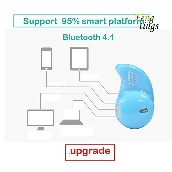 Tai Nghe Nhét Tai S530 Mini Kết Nối Bluetooth V4.1 Cho Điện Thoại Máy Tính