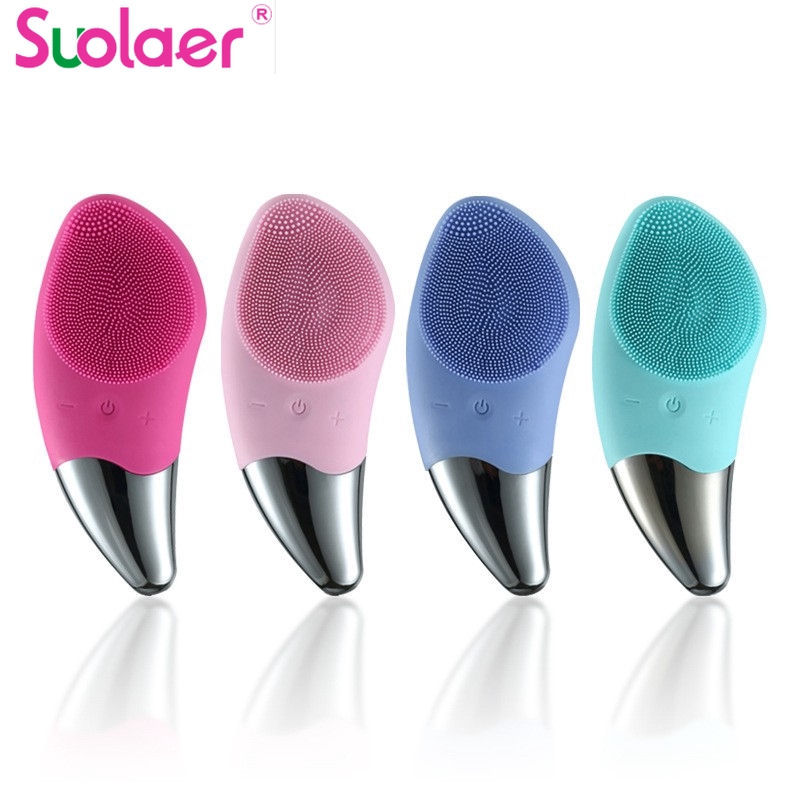 [Mã FMCGMALL - 8% đơn 250K] Máy Rửa Mặt Suolaer Làm Sạch Sâu Hiệu Quả Bằng Silicon | BigBuy360 - bigbuy360.vn